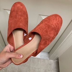 NWOT Suede Mules